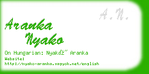 aranka nyako business card